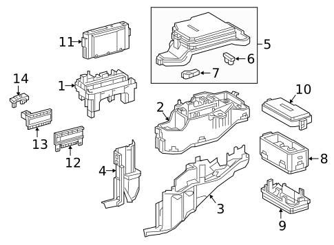 Fuse & Relay for 2022 Lexus RX450h #0
