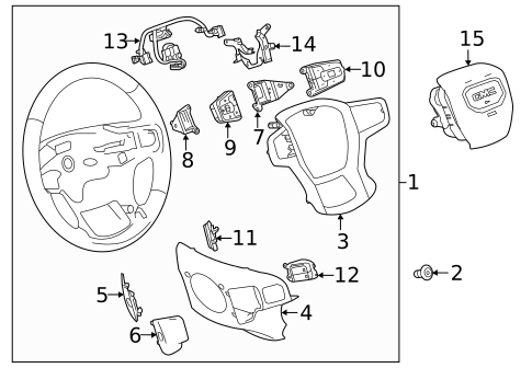 Steering Wheel & Trim for 2023 GMC Sierra 1500 #4