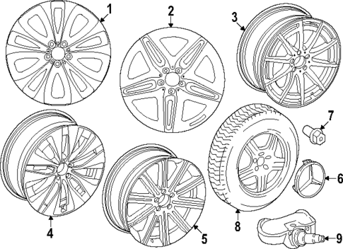 Wheels for 2022 Mercedes-Benz GLE 450 SUV #0