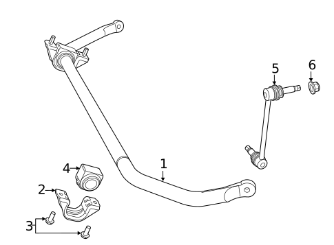 Stabilizer Bar & Components for 2018 Dodge Challenger #2