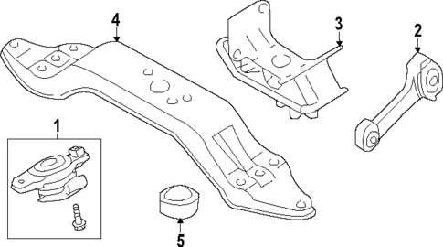 Engine & Trans Mounting for 2025 Subaru Crosstrek #0