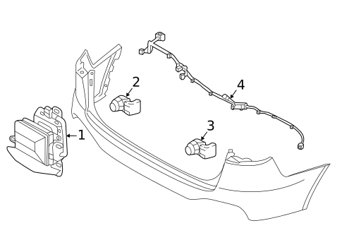 Bumper & Components - Rear for 2018 Kia Sorento #3