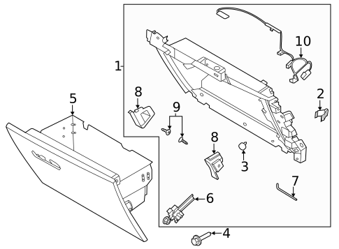 Glove Box for 2025 Lincoln Aviator #0