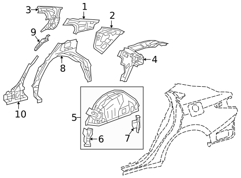 Inner Structure for 2020 Lexus ES300h #0