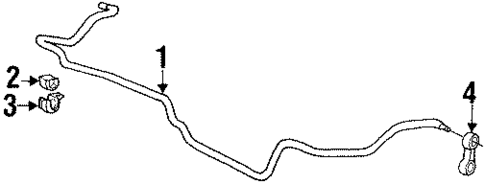 Stabilizer Bar & Components for 1993 BMW 740i #1