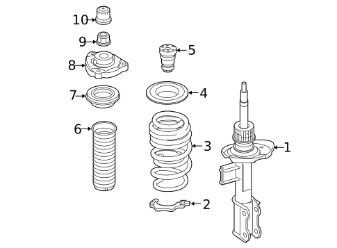 Struts & Components for 2015 Mercedes-Benz GLA45 AMG #0