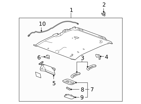 Interior Trim - Cab for 2007 Isuzu i-370 #1