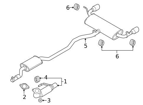 Exhaust Components for 2012 Ford Edge #0