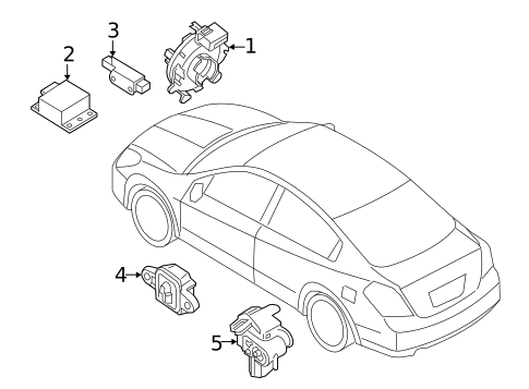 Air Bag Components for 2021 Nissan Maxima #1