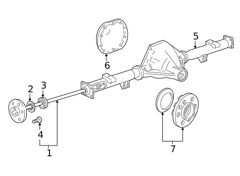 Axle Housing for 2001 Ford Expedition #0