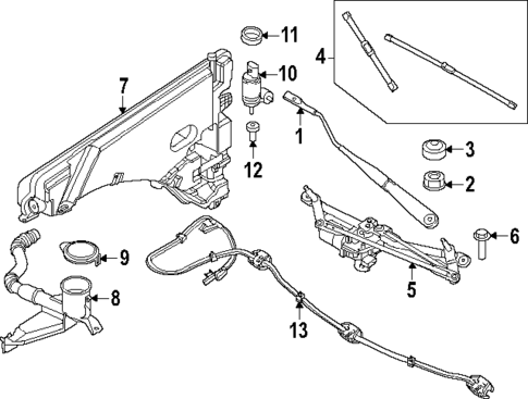 Wiper & Washer Components for 2025 Mini Countryman #0