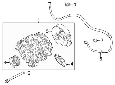 Alternator for 2021 BMW Z4 #1