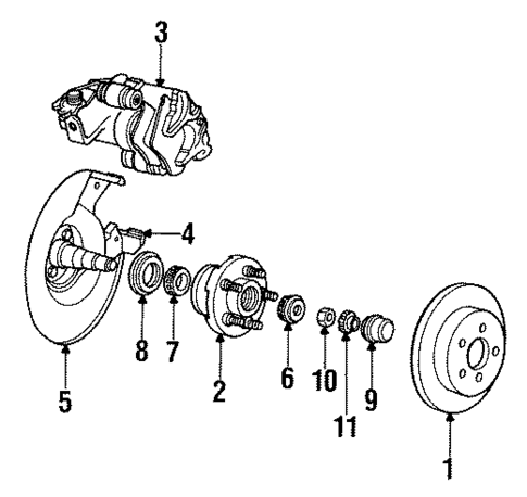 Rear Brakes for 1992 Chrysler Imperial #0