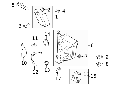 Interior Trim - Rear Door for 2013 Mini Cooper #0