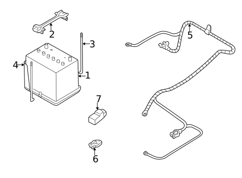 Battery for 2004 Subaru Outback #0