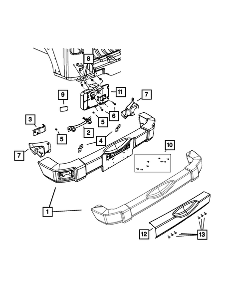 Rear Bumper and Fascia for 2015 Jeep Wrangler #0