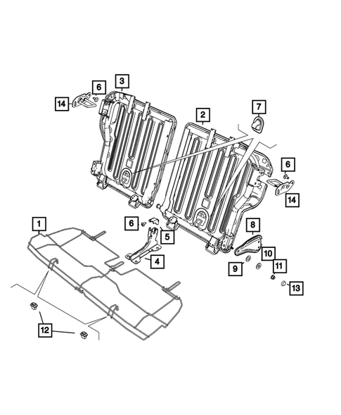Rear Seats - Second Row Adjusters, Recliners, Shields and Risers for 2024 Fiat 500E #0