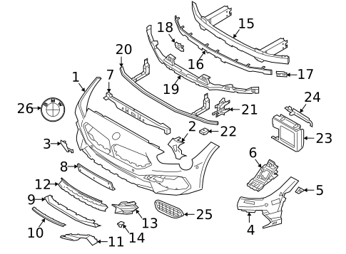 Bumper & Components - Front for 2020 BMW Z4 #1