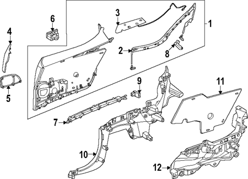 Interior Trim - Quarter Panels for 2025 Mercedes-Benz CLE300 #1