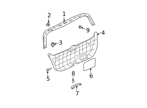 Interior Trim for 2009 Kia Sorento #0