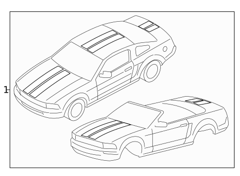 Stripe Tape for 2006 Ford Mustang #1