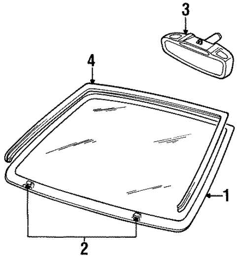 Reveal Moldings for 1997 Lincoln Continental #1