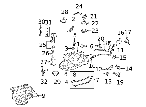 Senders for 2009 Toyota Highlander #0