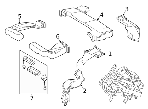 Ducts for 2024 Toyota Highlander #1