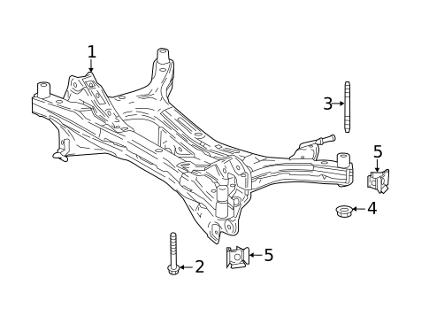 Suspension Mounting for 2020 Lexus ES300h #3