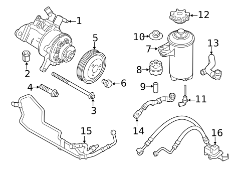 Pump & Hoses for 2017 BMW X5 #0