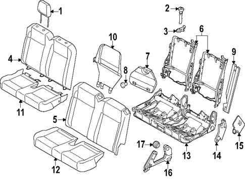 Second Row Seats for 2024 Ford Transit-350 HD #0