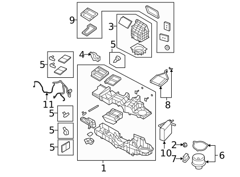 Evaporator & Heater Components for 2007 Dodge Ram 2500 #0