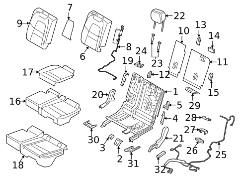 Air Bag Components for 2019 Porsche Cayenne #5