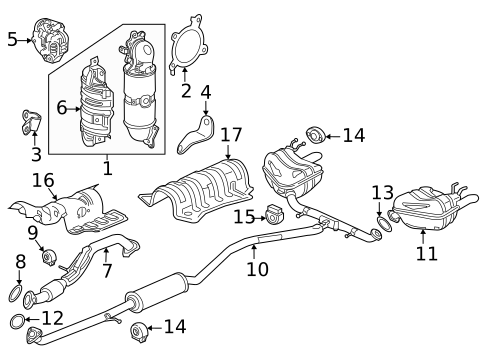 Exhaust Components for 2022 Honda Civic #0