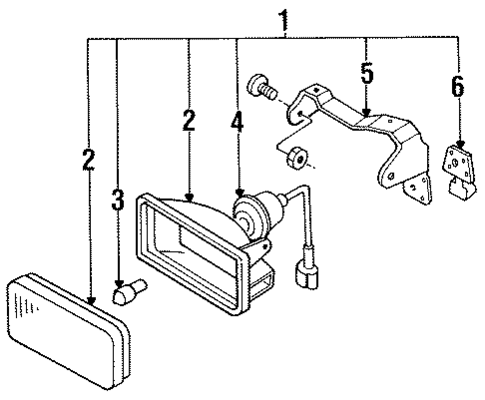Bulbs - Chassis for 1990 Isuzu Impulse #2