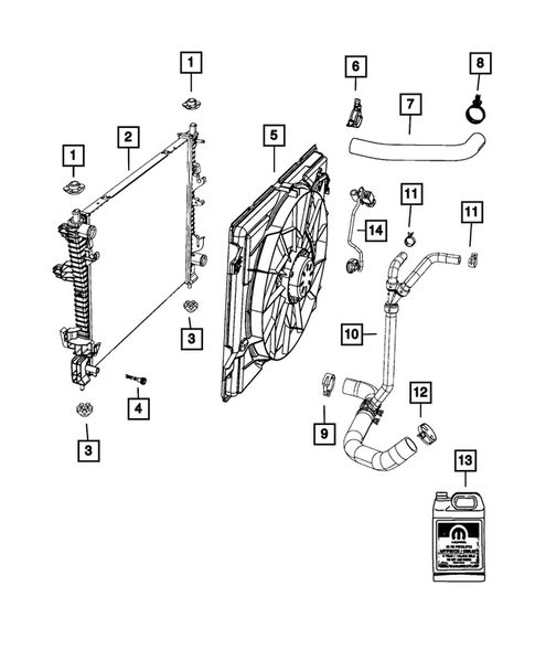 Radiator and Related Parts; Charge Air Cooler for 2026 Dodge Durango #0