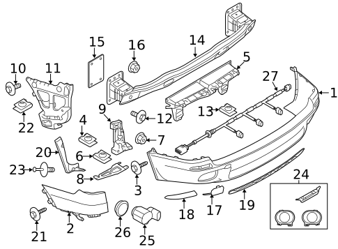 Bumper & Components - Rear for 2011 BMW X5 #1