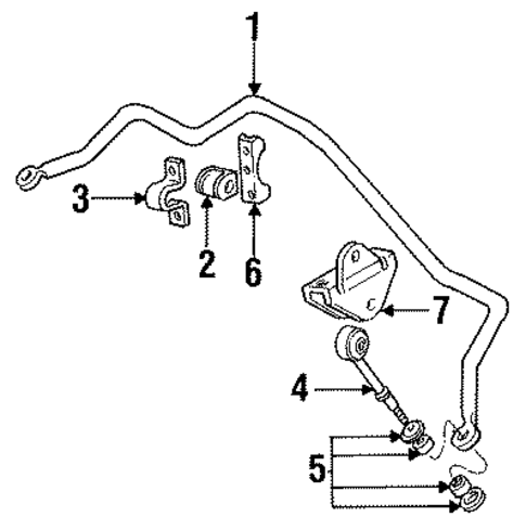 Stabilizer Bar & Components for 1997 Ford F-250 HD #0