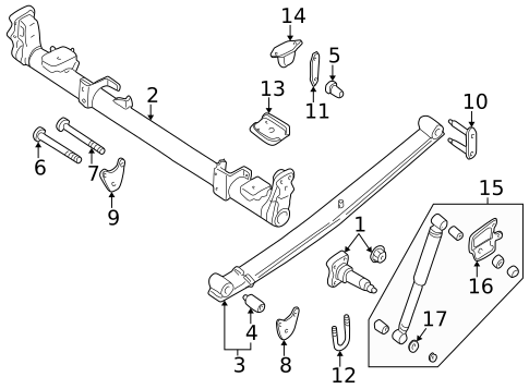 Rear Suspension for 2000 Nissan Quest #0
