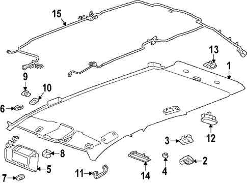 Interior Trim - Roof for 2025 GMC Terrain #0