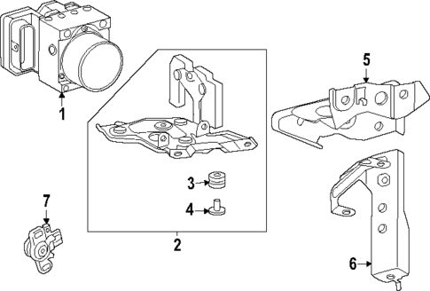 ABS Components for 2022 Lexus LS500 #1