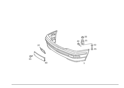 Front Bumper for 1993 Mercedes-Benz 600SL #5