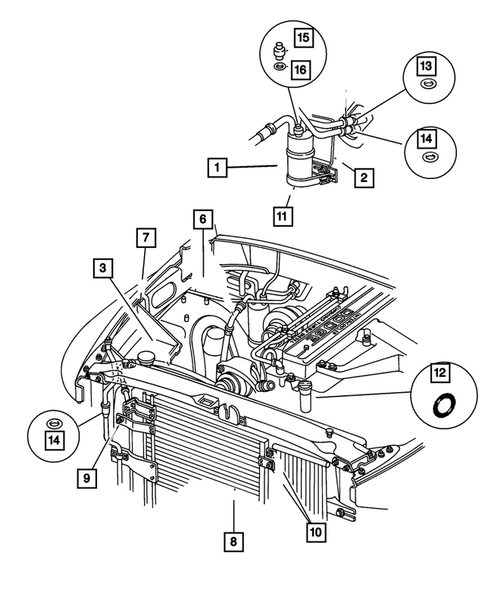 Air Conditioner and Heater Plumbing for 2001 Dodge Ram 2500 #2