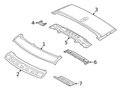 Roof & Components for 2023 Land Rover Range Rover #1
