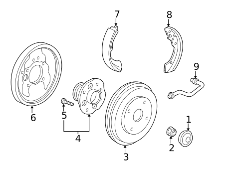 Rear Brakes for 1999 Honda Accord #3