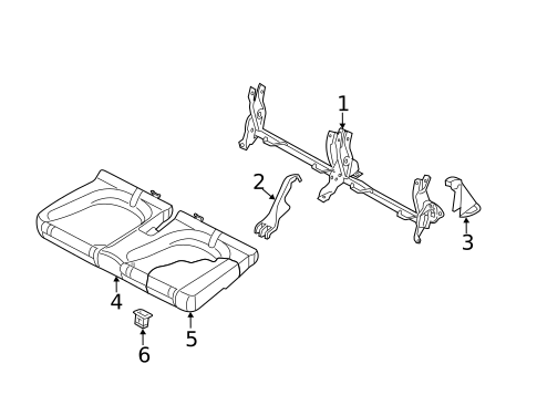 Rear Seat Components for 2019 Volkswagen Beetle #2