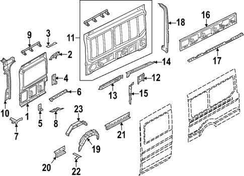 Inner Structure for 2025 Ford E-Transit #3