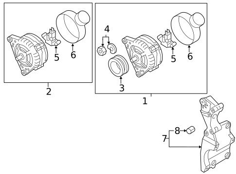 Alternator for 2009 Volkswagen Jetta #0