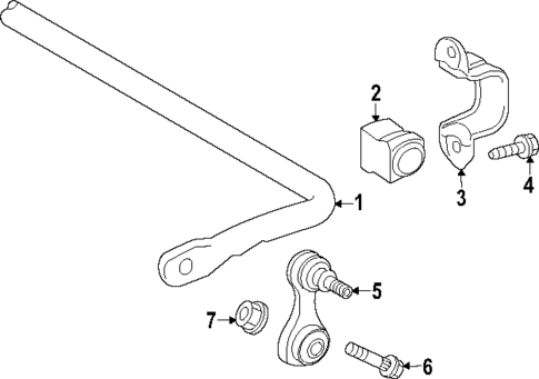 Stabilizer Bar & Components for 2023 Toyota Corolla Cross #0