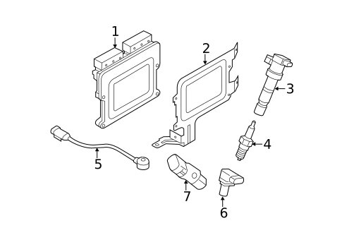 Ignition System for 2011 Kia Sorento #0